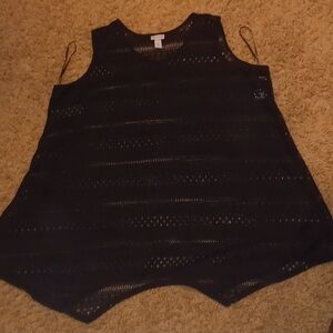 Catherines Black Tunic Top 5x